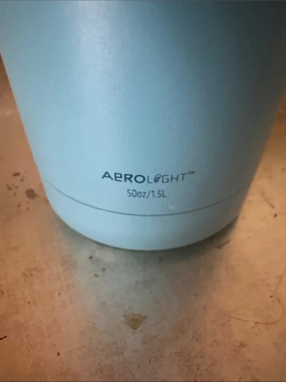 Stanley Aqua Sky Blue Stainless Travel Tumbler 50 oz used good condition